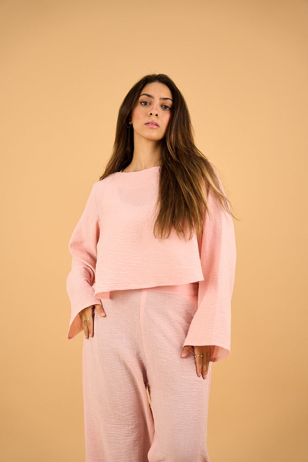 LUNA - Linen Top Pink