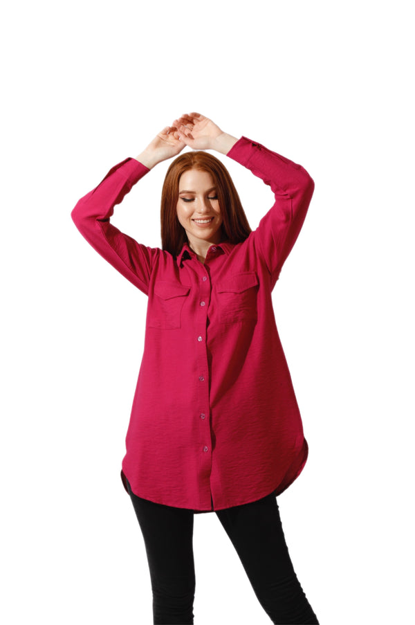 Shirt ‏with Two Pockets - Orchid Purple