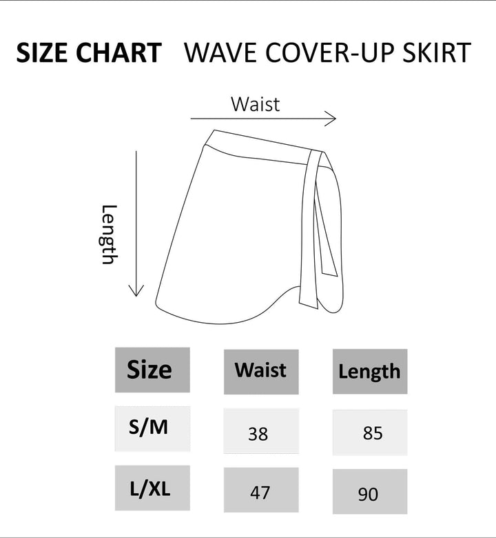 Wave Cover-Up Skirt – White.