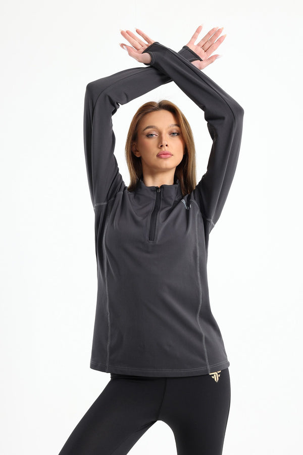 Outrun the cold training top in grey
