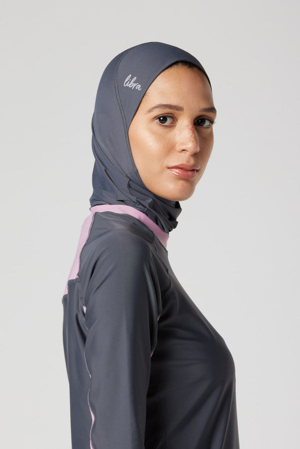 Ultra-Fit Swim Hijab - Charcoal